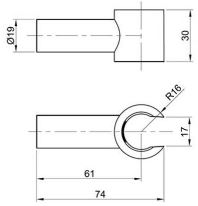 Additional image for Wall Bracket (Stainless Steel).