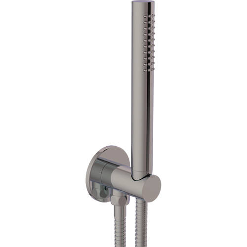 Additional image for Shower Outlet With Handset & Hose (Stainless Steel).