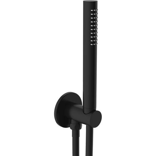 Additional image for Thermostatic Shower Valve, 200mm Head, Wall Arm & Kit (M Black).