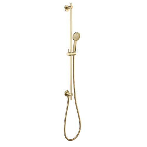 Additional image for Manual Shower Valve With Slide Rail Kit (Brushed Brass).