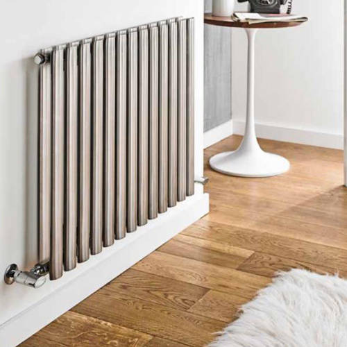 Additional image for Aspen Radiator 970W x 600H mm (Double, Stainless Steel).