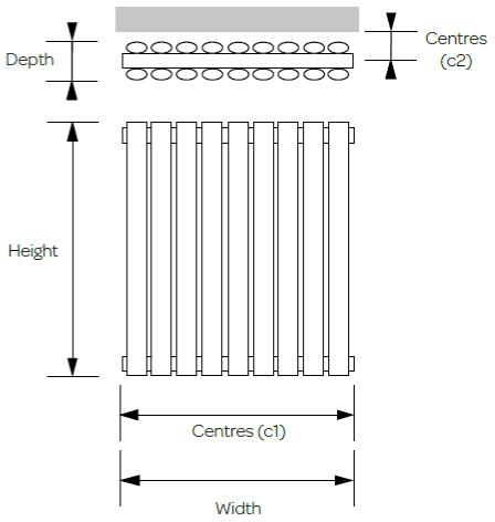 Additional image for Aspen Radiator 1140W x 600H mm (Single, Anthracite).