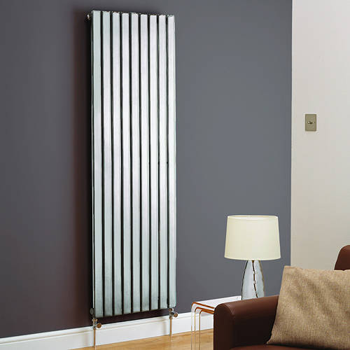 Additional image for Boston Vertical Radiator 480W x 1200H mm (Chrome).