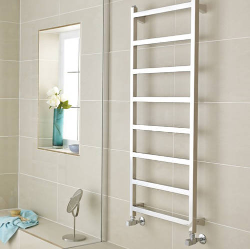 Additional image for Connecticut Heated Towel Rail 500x900mm (S Steel).
