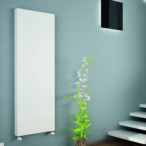 Additional image for Kompact Vertical Radiator 400x1800mm (DC, White).