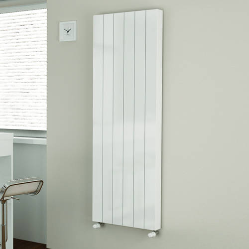 Additional image for Premium Kompact Vertical Radiator 400x1800mm (DC, White).