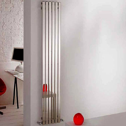 Additional image for Florida Vertical Radiator 490W x 1200H mm (Stainless Steel).