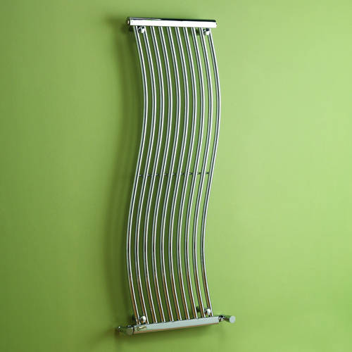 Additional image for Miami Heated Towel Rail 450W x 1400H mm (Chrome).