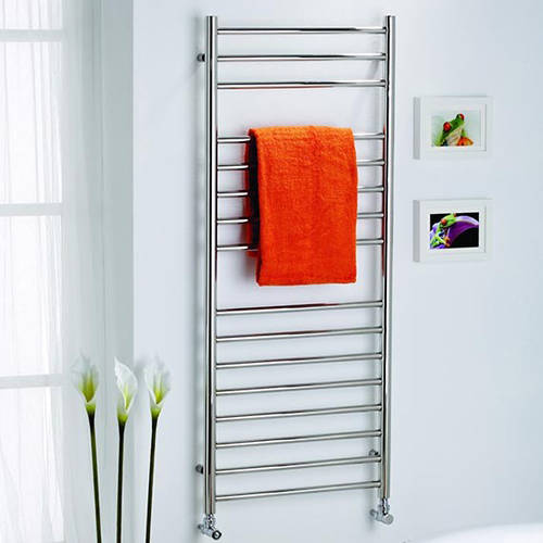 Additional image for Orlando Straight Heated Towel Rail 600W x 1200H mm (S Steel).