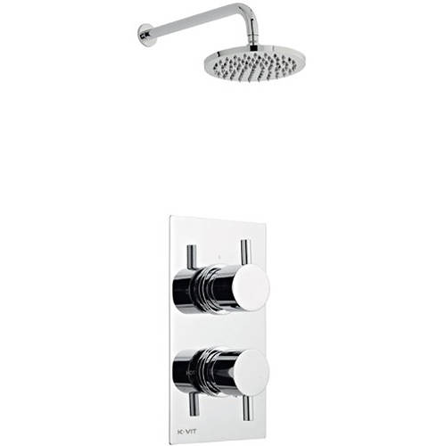 Additional image for Shower Valve, Round Head & Wall Mounting Arm (Option 2).
