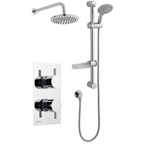 Additional image for Shower Valve, Slide Rail Kit With Head & Arm (Option 3).