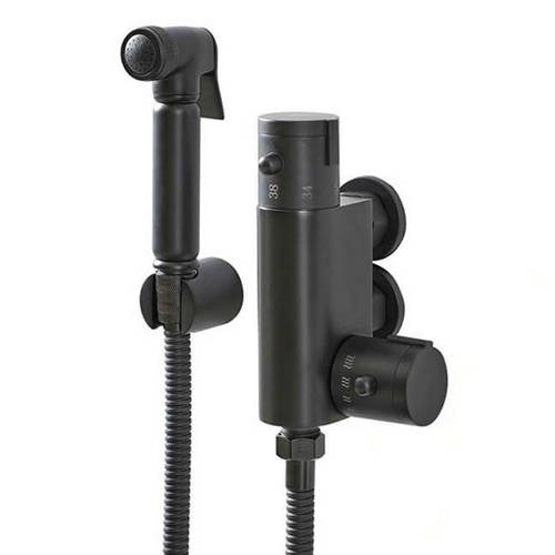 Additional image for Douche Kit & Thermo Valve (Black).