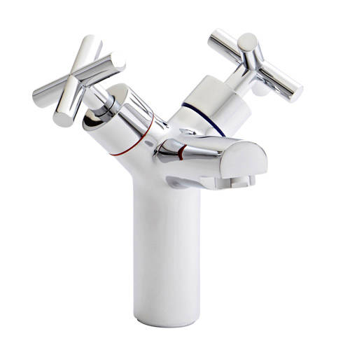 Additional image for Branch Basin Mixer Tap With Click Clack Waste (Chrome).