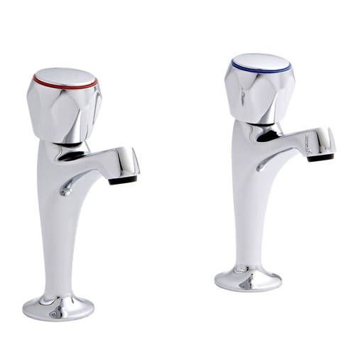 Additional image for High Neck Kitchen Taps (Pair, Chrome).