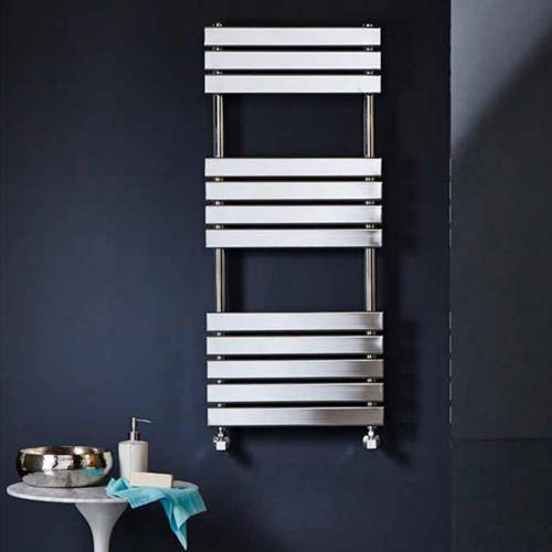 Additional image for Toledo Heated Towel Rail 500W x 1200H mm (Stainless Steel).