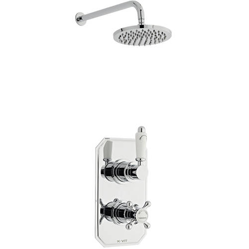 Additional image for Shower Valve, Round Head & Wall Mounting Arm (Option 2).