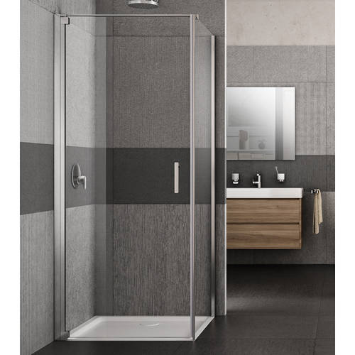 Additional image for Vivo Shower Enclosure With Pivot Door (700x700x2000mm, LH).