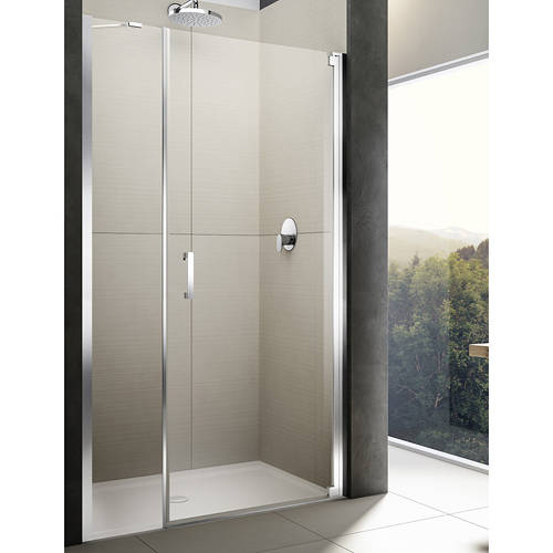 Additional image for Diletto Pivot Shower Door & In-Line Panel (1000x2000mm, RH).