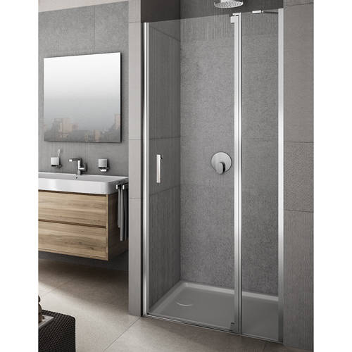 Additional image for Vivere Shower Door With In-Line Panel (900x2000mm, RH).