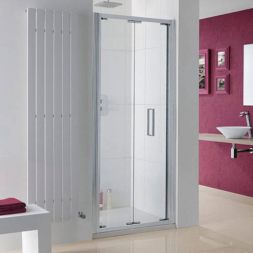 Additional image for Bergen Bi-Fold Shower Door With 8mm Glass (700x2000mm).