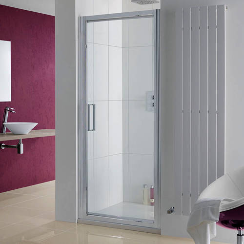 Additional image for Narva Pivot Shower Door With 8mm Glass (900x2000mm).