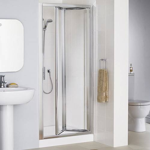 Additional image for 700mm Framed Bi-Fold Shower Door (Silver).