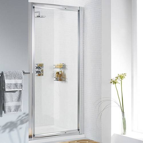 Additional image for 700mm Framed Pivot Shower Door (Silver).