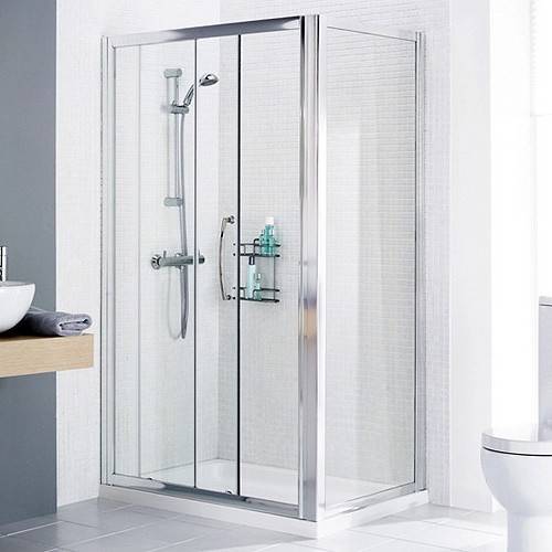 Additional image for 1700x700 Shower Enclosure, Slider Door & Tray (Right Handed).