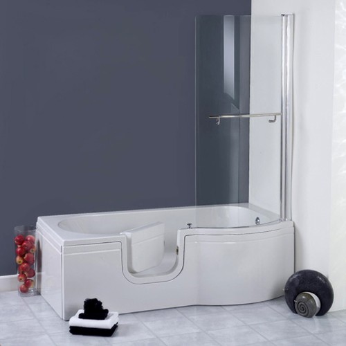 Additional image for Calypso Walk In Shower Bath With Left Hand Door (Whirlpool).