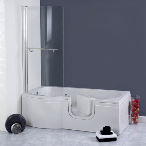Additional image for Calypso Walk In Shower Bath With Right Hand Door (Whirlpool).
