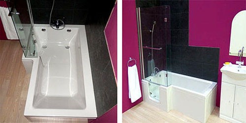 Additional image for Savana Walk In Shower Bath With Left Hand Door (1670x850).