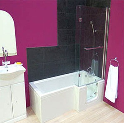 Additional image for Savana Walk In Shower Bath With Right Hand Door (Whirlpool).