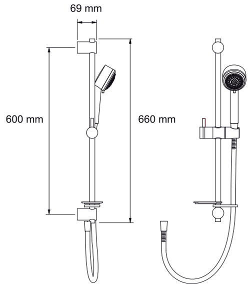 Additional image for Escape Electric Shower (Chrome, 9.0kW).