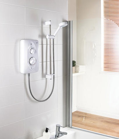 Additional image for Jump Electric Shower (White & Chrome, 10.5kW).