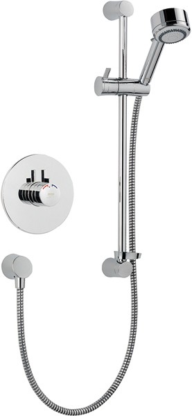 Additional image for Concealed Thermostatic Shower Valve With Shower Kit (Chrome).