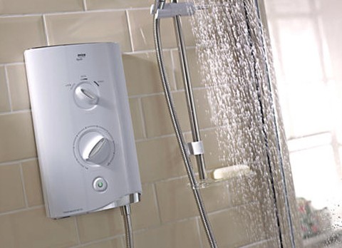 Additional image for Mira Sport Thermostatic 9.8kW in white & chrome.