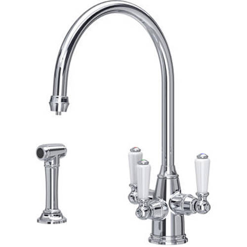 Additional image for 3 In 1 Filtered Kitchen Tap With Rinser (Chrome).