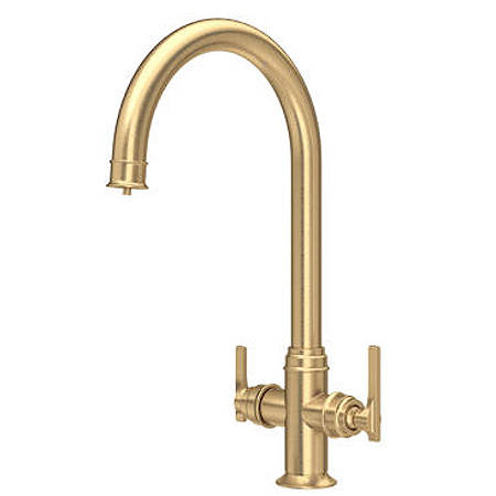 Additional image for 3-in-1 Instant Hot Water Kitchen Tap (Satin Brass).