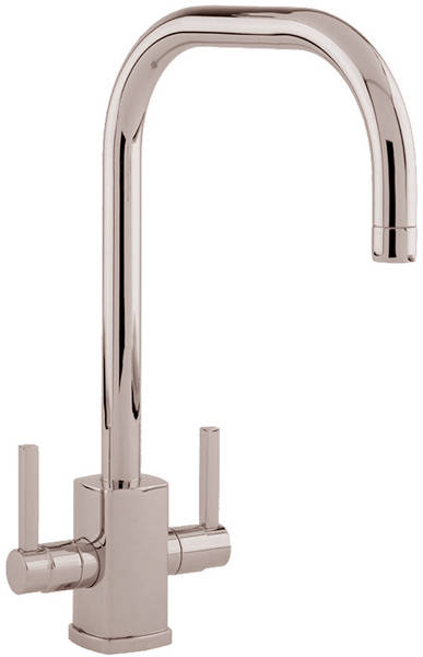 Additional image for Kitchen Mixer Tap With U Spout (Polished Nickel).