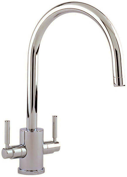 Additional image for Kitchen Mixer Tap With C Spout (Polished Nickel).