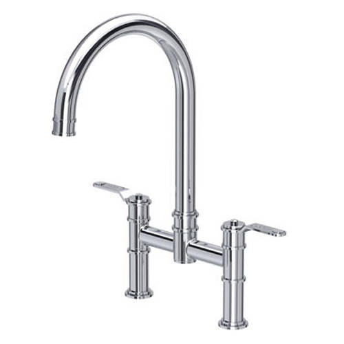Additional image for Kitchen Tap With Lever Handles (Chrome).