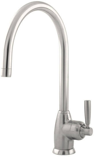 Additional image for Single Lever Kitchen Mixer Tap With C Spout (Pewter).