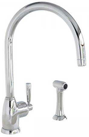 Additional image for Kitchen Tap With Lever Handle & Rinser (Chrome).