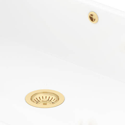 Additional image for Single Bowl Sink Waste and Overflow Kit (Gold).