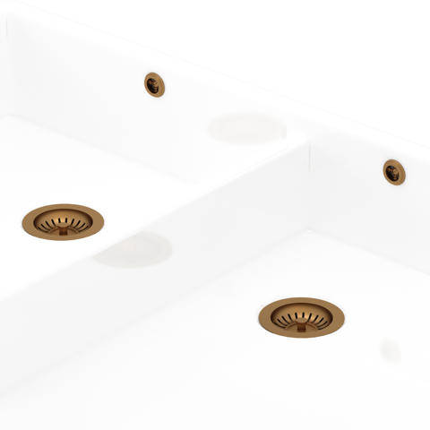 Additional image for Double Bowl Sink Waste and Overflow Kit (English Bronze).