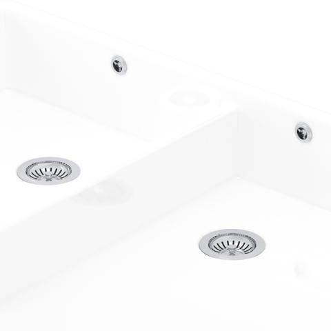 Additional image for Double Bowl Sink Waste and Overflow Kit (Chrome).