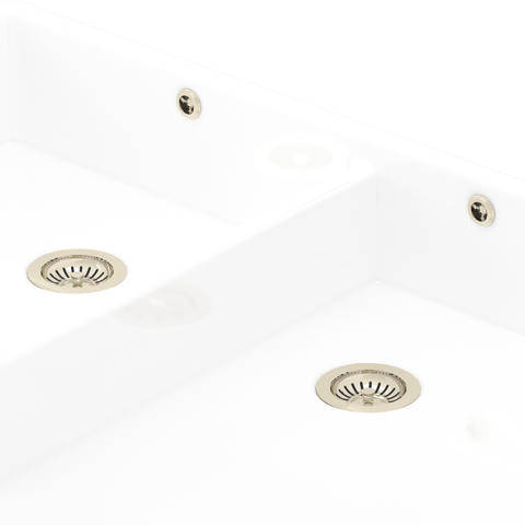 Additional image for Double Bowl Sink Waste and Overflow Kit (Nickel).