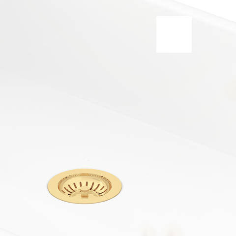 Additional image for Single Bowl Sink Waste (Polished Brass, No Overflow)