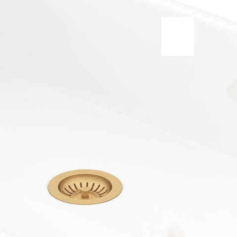 Additional image for Single Bowl Sink Waste (Satin Brass, No Overflow)