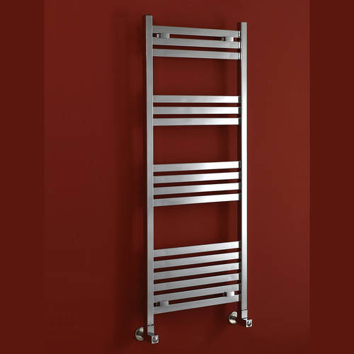 Additional image for Davina Towel Radiator (11 Rails, Stainless Steel). 500x800.